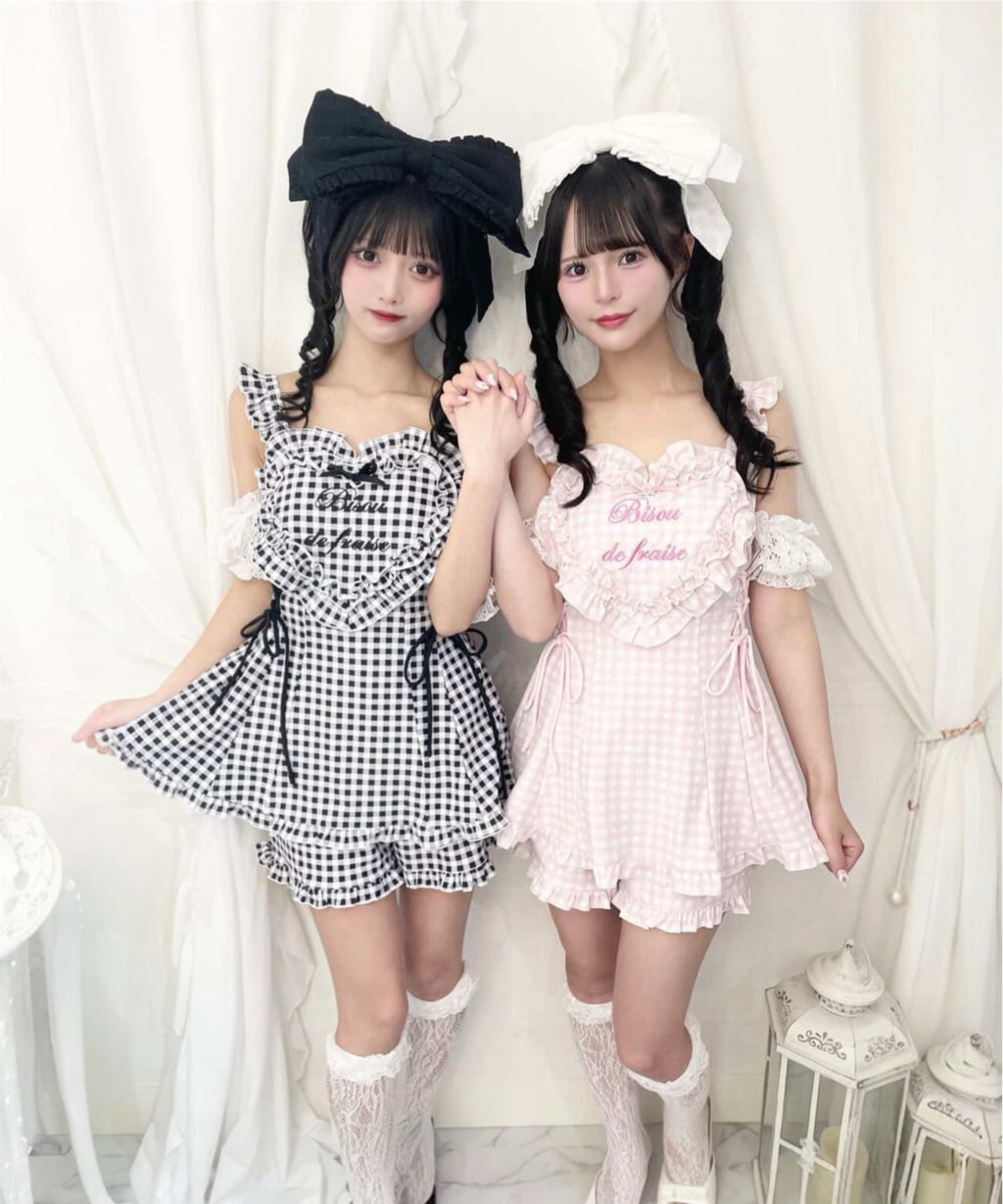 Ank Rouge ハートエプロン水着