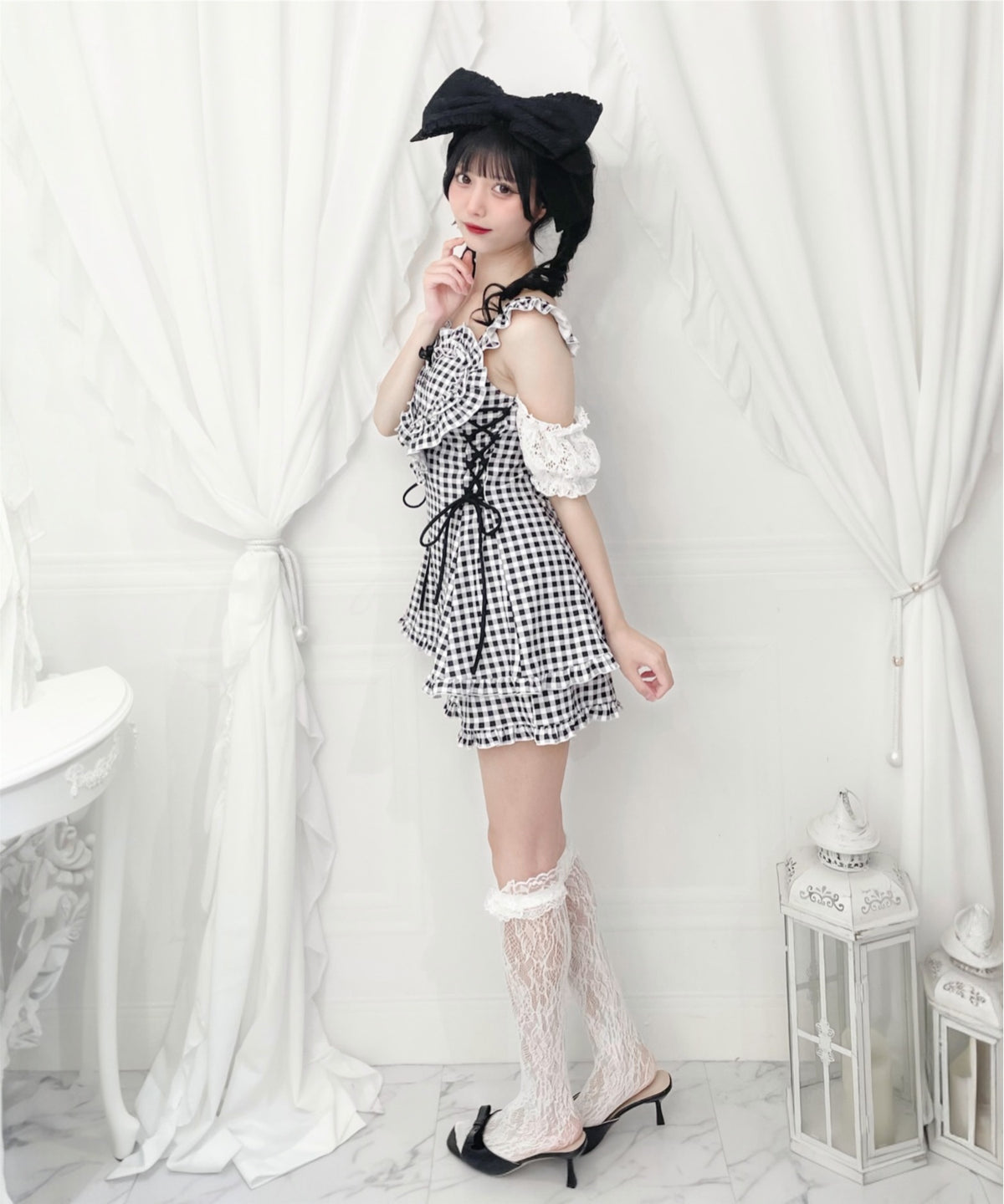 Ank Rouge ハートエプロン水着