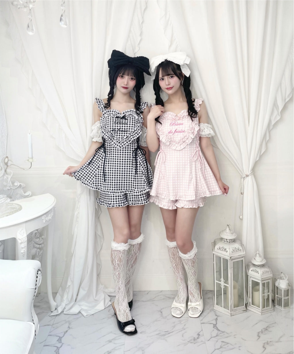 Ank Rouge ハートエプロン水着