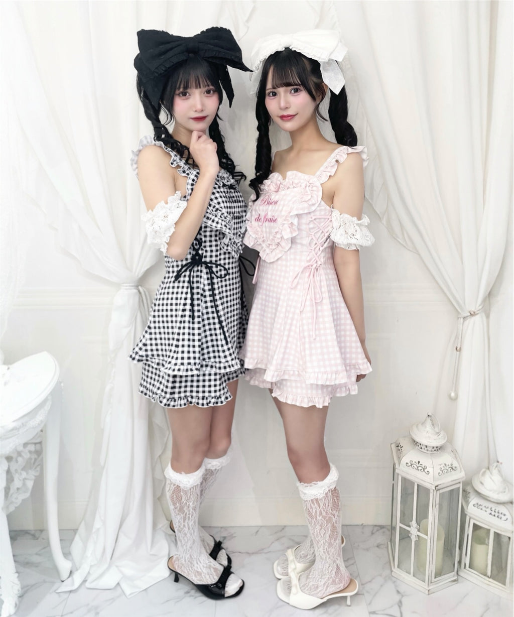 Ank Rouge ハートエプロン水着