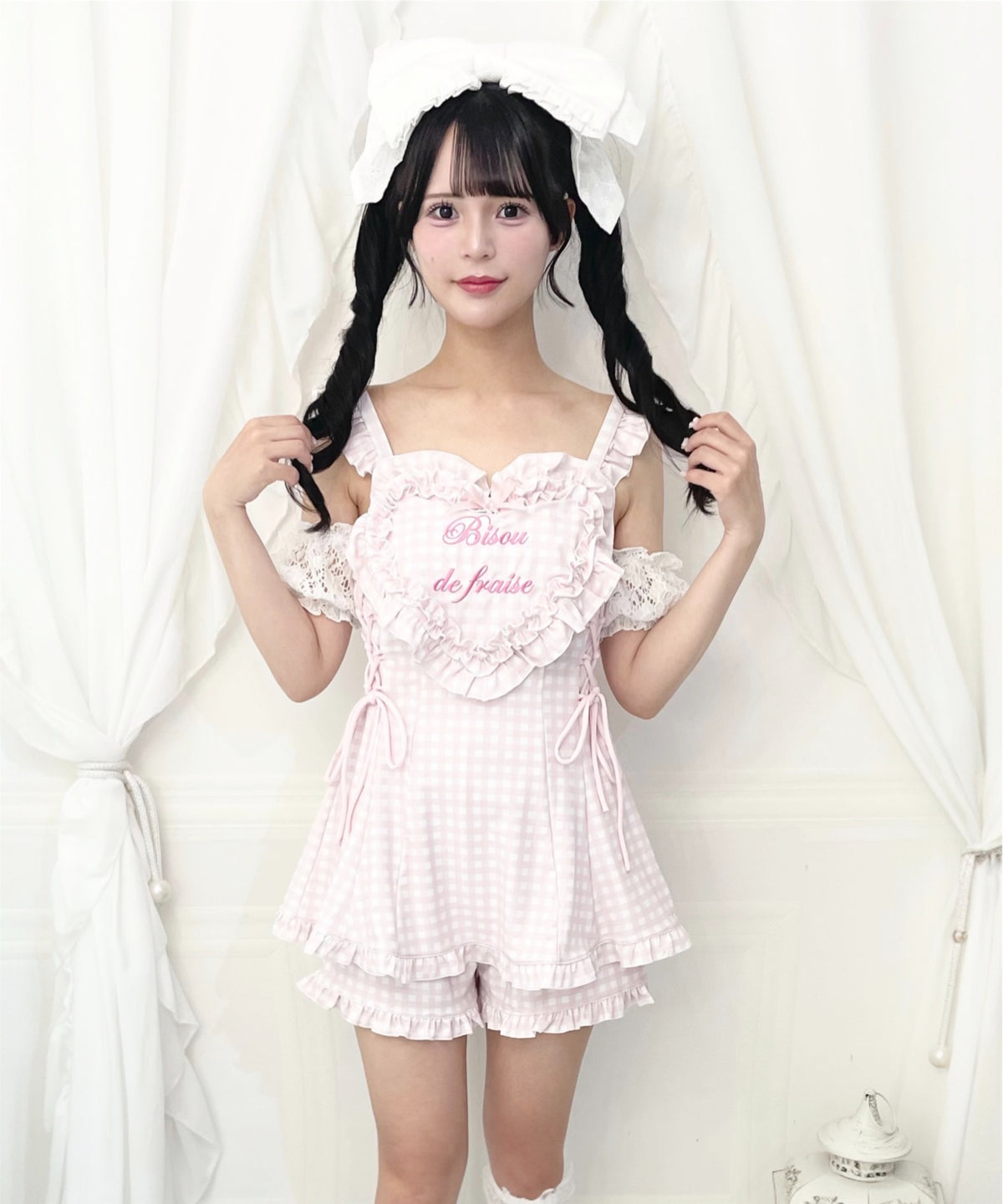 Ank Rouge ハートエプロン水着