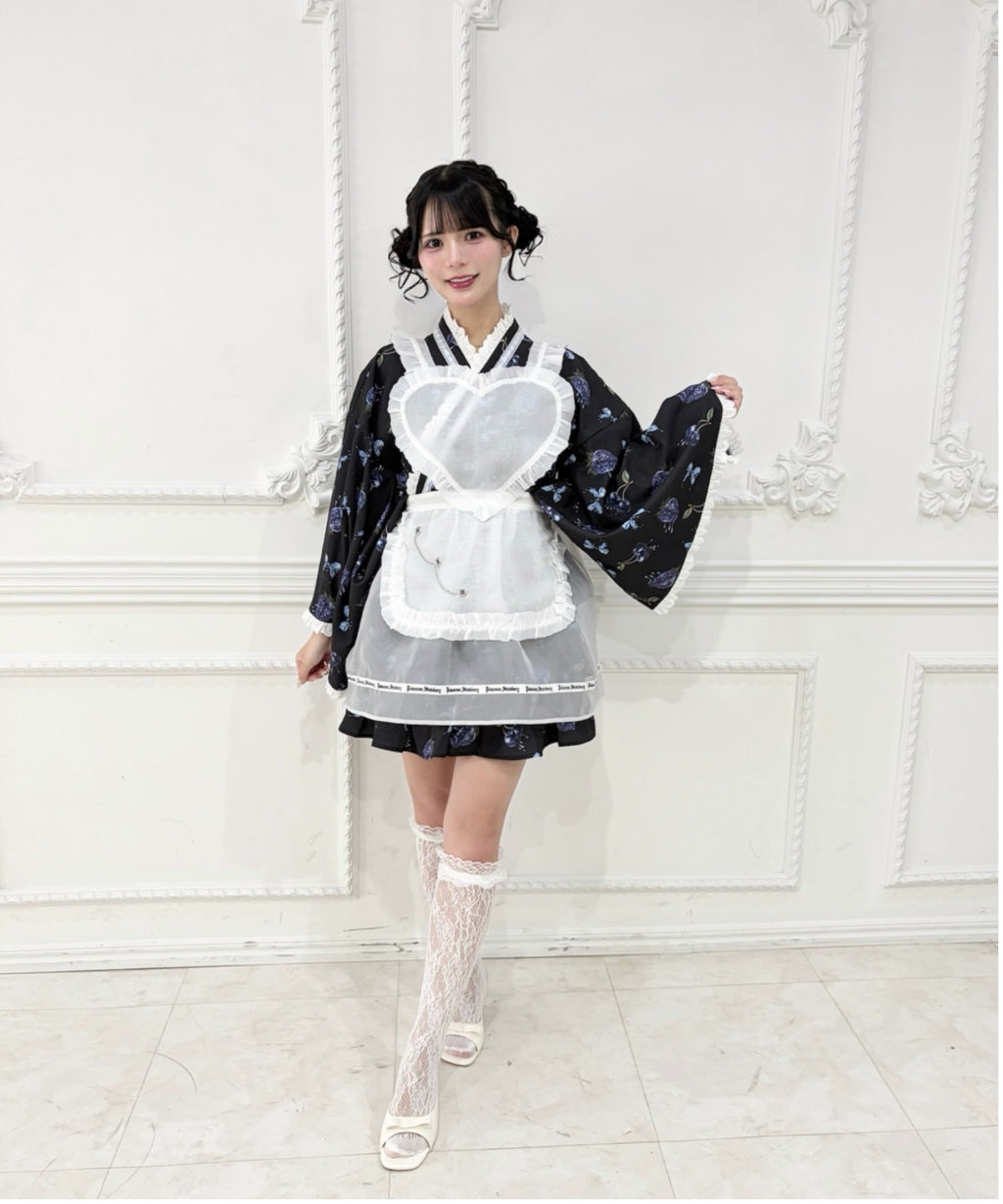Jamieエーエヌケー 【ワンピースタイプ】ハートエプロンゴシック苺浴衣ドレス