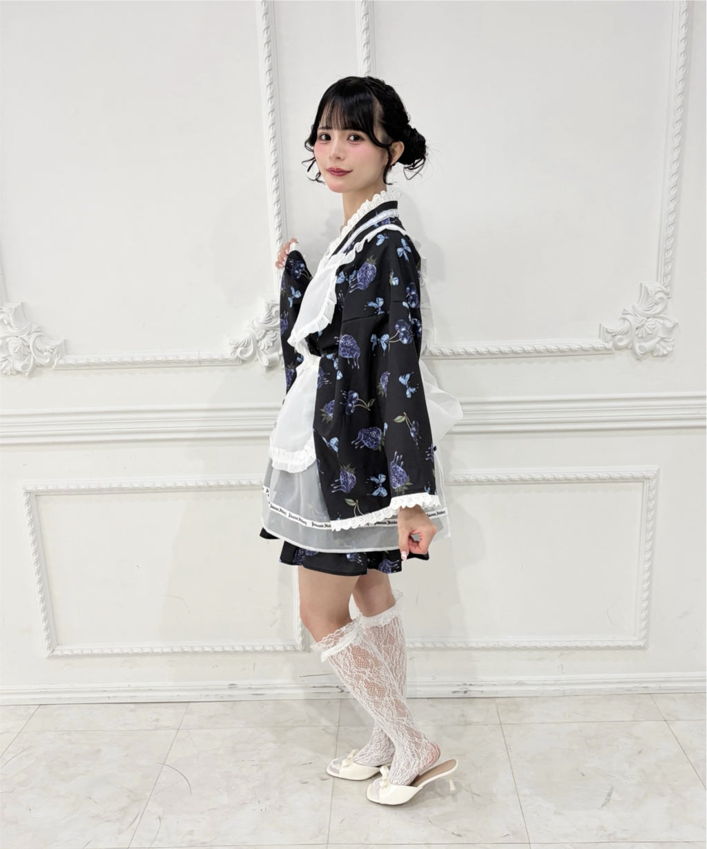 Jamieエーエヌケー 【ワンピースタイプ】ハートエプロンゴシック苺浴衣ドレス