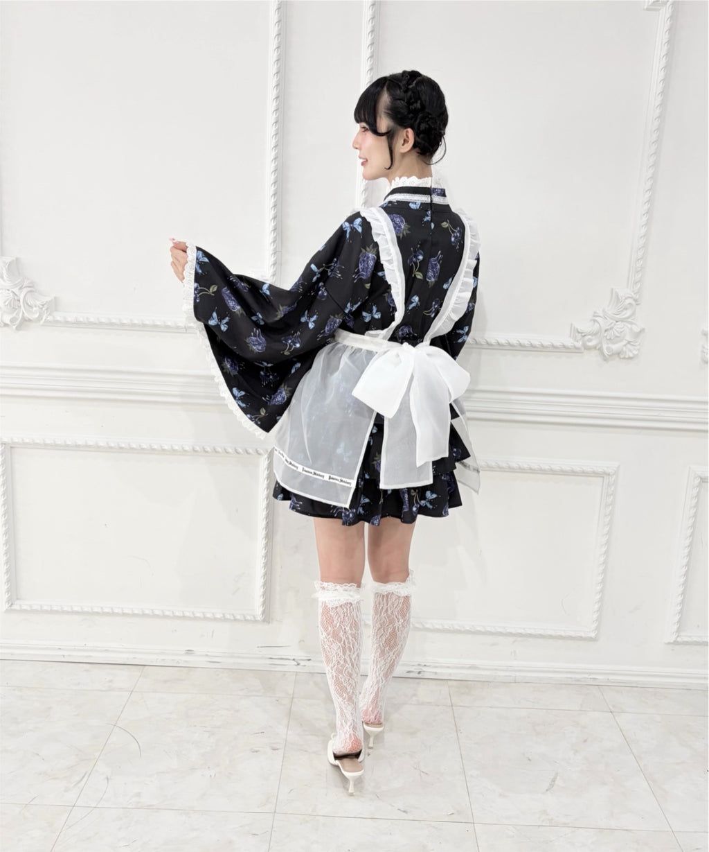 Jamieエーエヌケー 【ワンピースタイプ】ハートエプロンゴシック苺浴衣ドレス