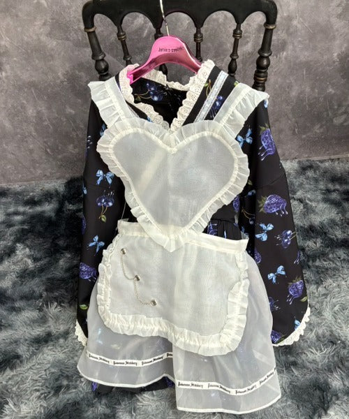 Jamieエーエヌケー 【ワンピースタイプ】ハートエプロンゴシック苺浴衣ドレス