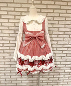 【予約商品】 Ank Rouge ショートケーキの夢ワンピース【ギンガム】