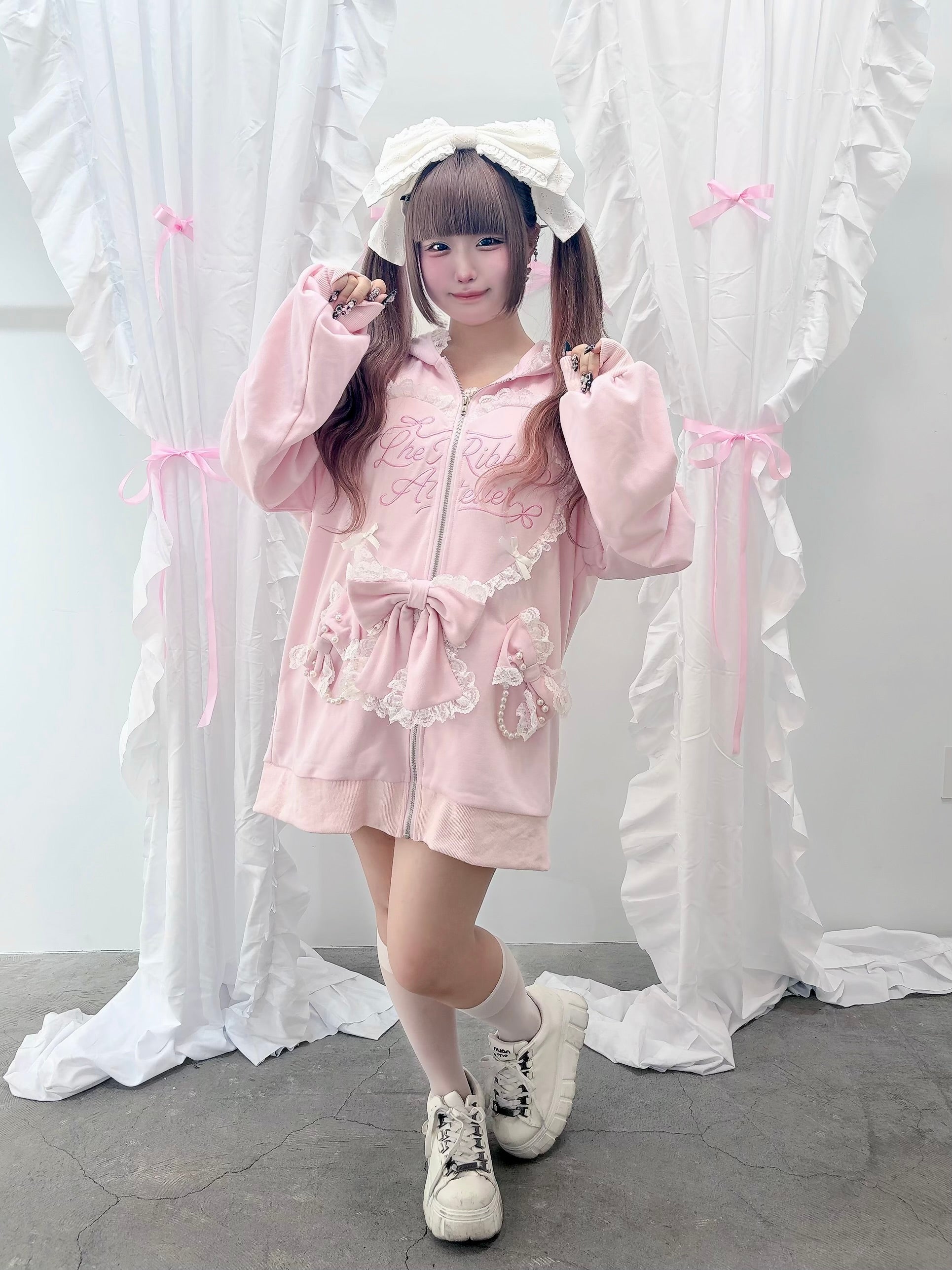 予約商品】Ank Rouge ハートウサギのBIGパーカー – Ailand