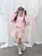 【予約商品】Ank Rouge ハートウサギのBIGパーカー