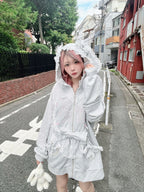 【予約商品】Ank Rouge ハートウサギのBIGパーカー