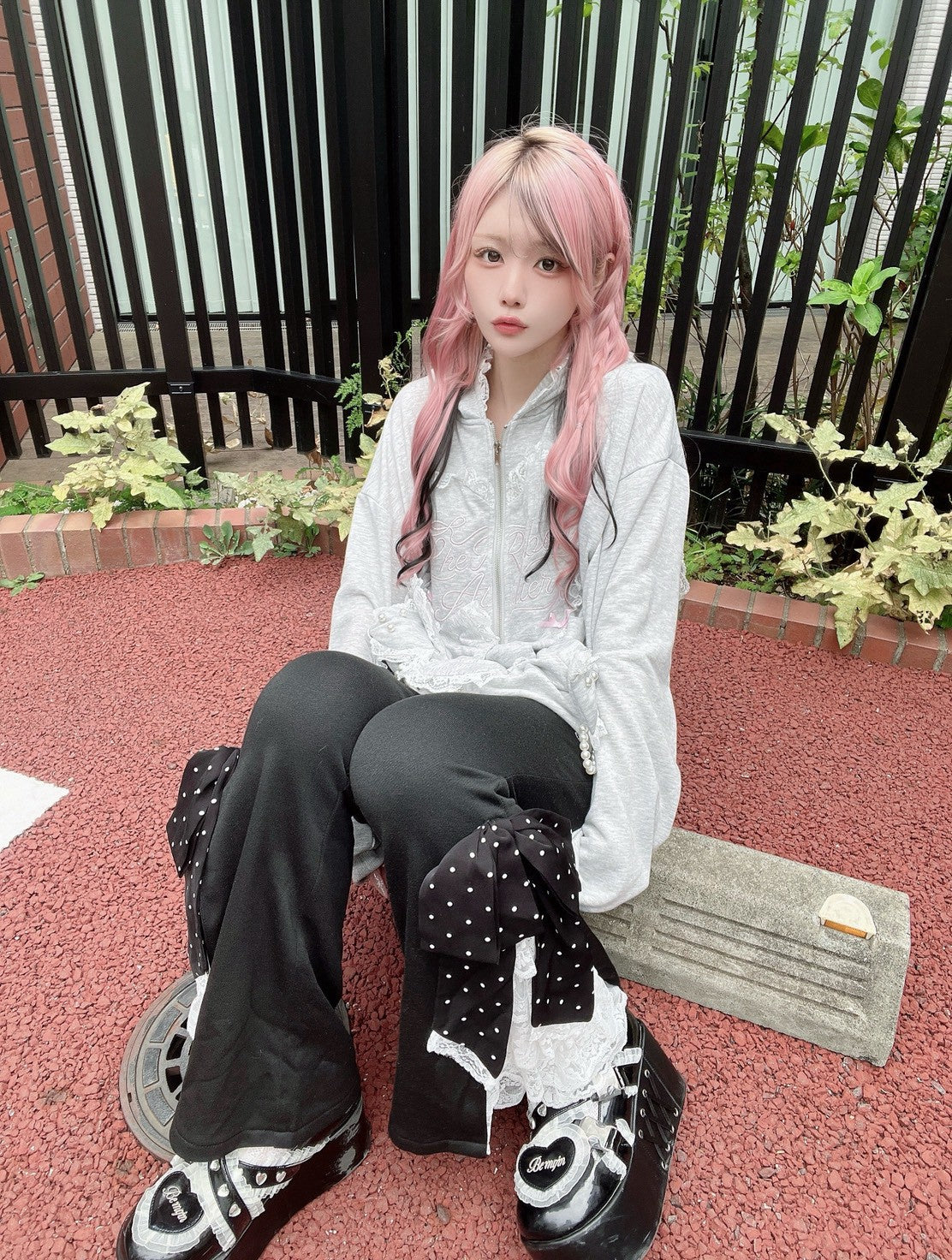 【予約商品】Ank Rouge ハートウサギのBIGパーカー