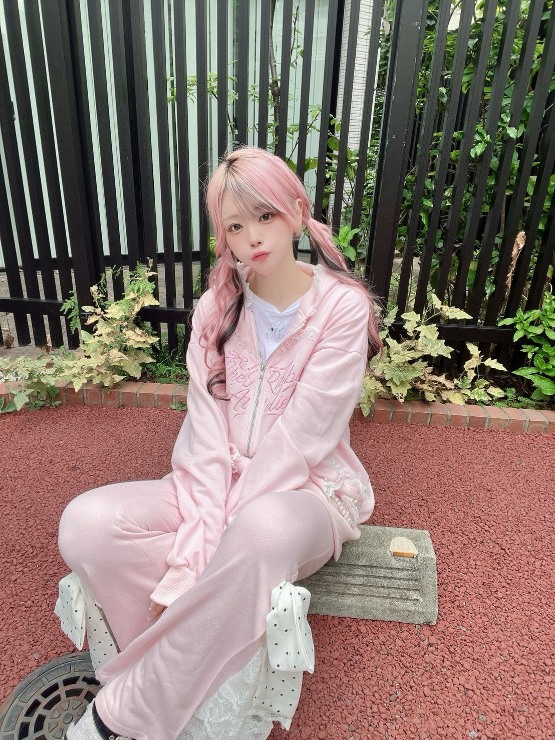 【予約商品】Ank Rouge ハートウサギのBIGパーカー