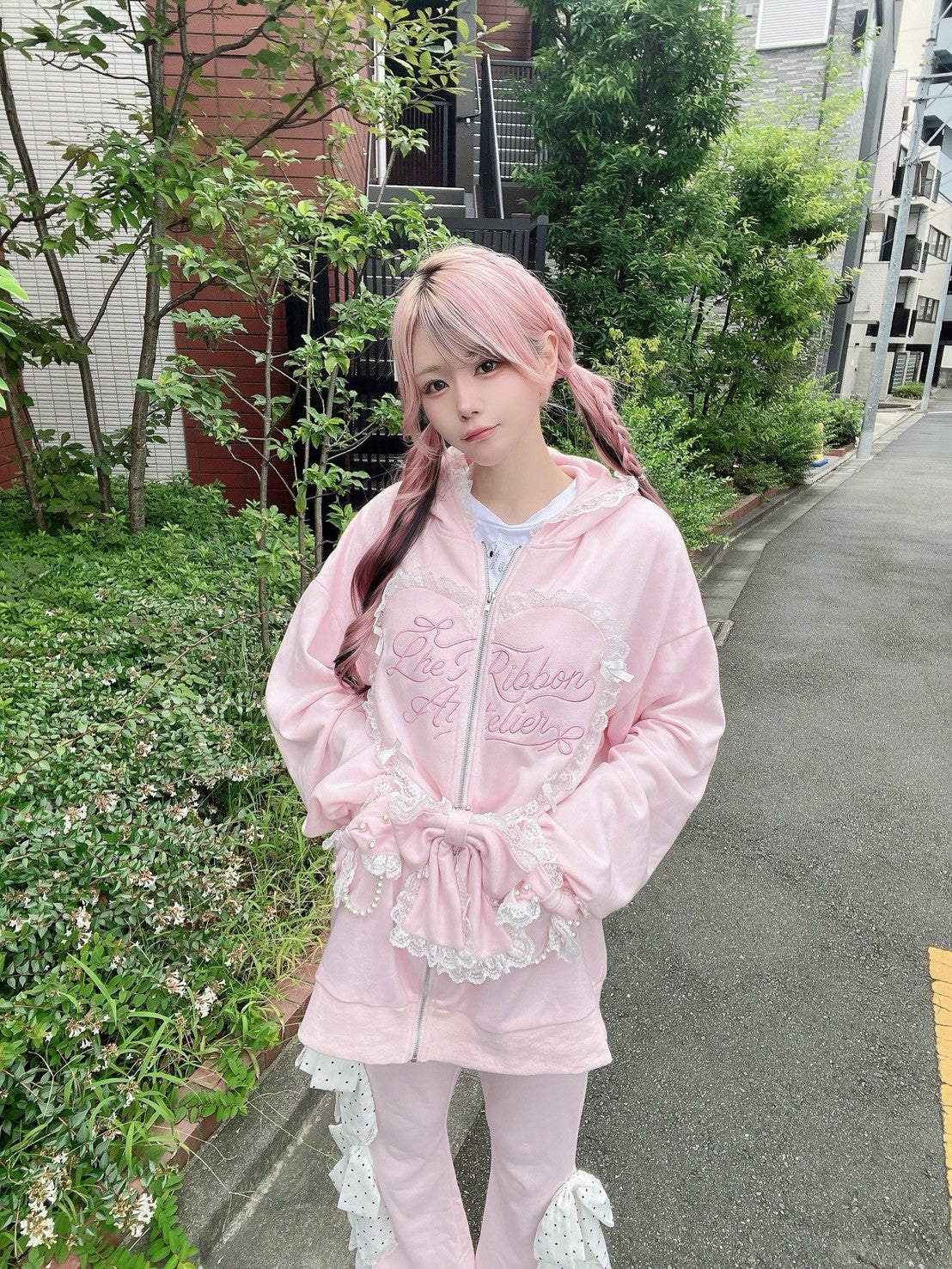 【予約商品】Ank Rouge ハートウサギのBIGパーカー
