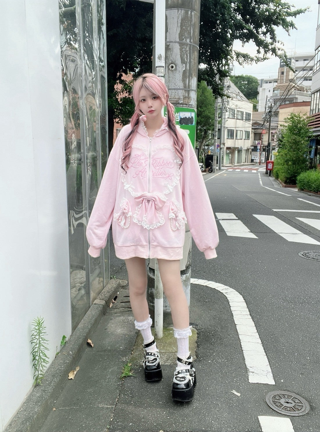 Ank Rouge Heart Rabbit BIG Hoodie