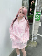 【予約商品】Ank Rouge ハートウサギのBIGパーカー
