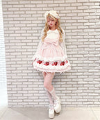 【予約商品】 Ank Rouge ショートケーキの夢ワンピース【ギンガム】