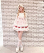 【予約商品】 Ank Rouge ショートケーキの夢ワンピース【ギンガム】