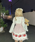 【予約商品】 Ank Rouge ショートケーキの夢ワンピース【ギンガム】