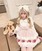 【予約商品】 Ank Rouge ショートケーキの夢ワンピース【ギンガム】