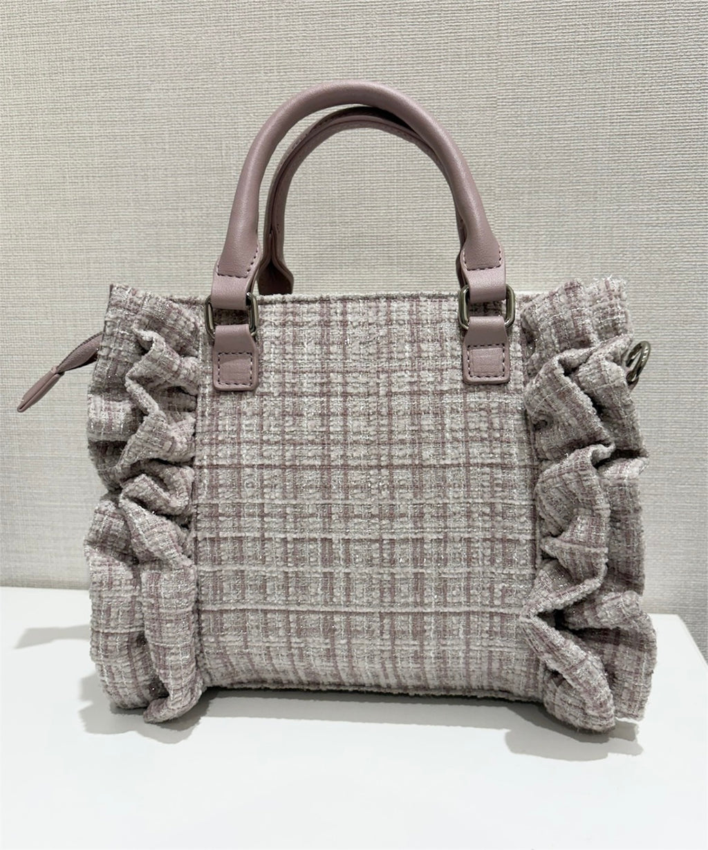 【予約商品】　Ank Rouge キラキラツイードリボンBAG