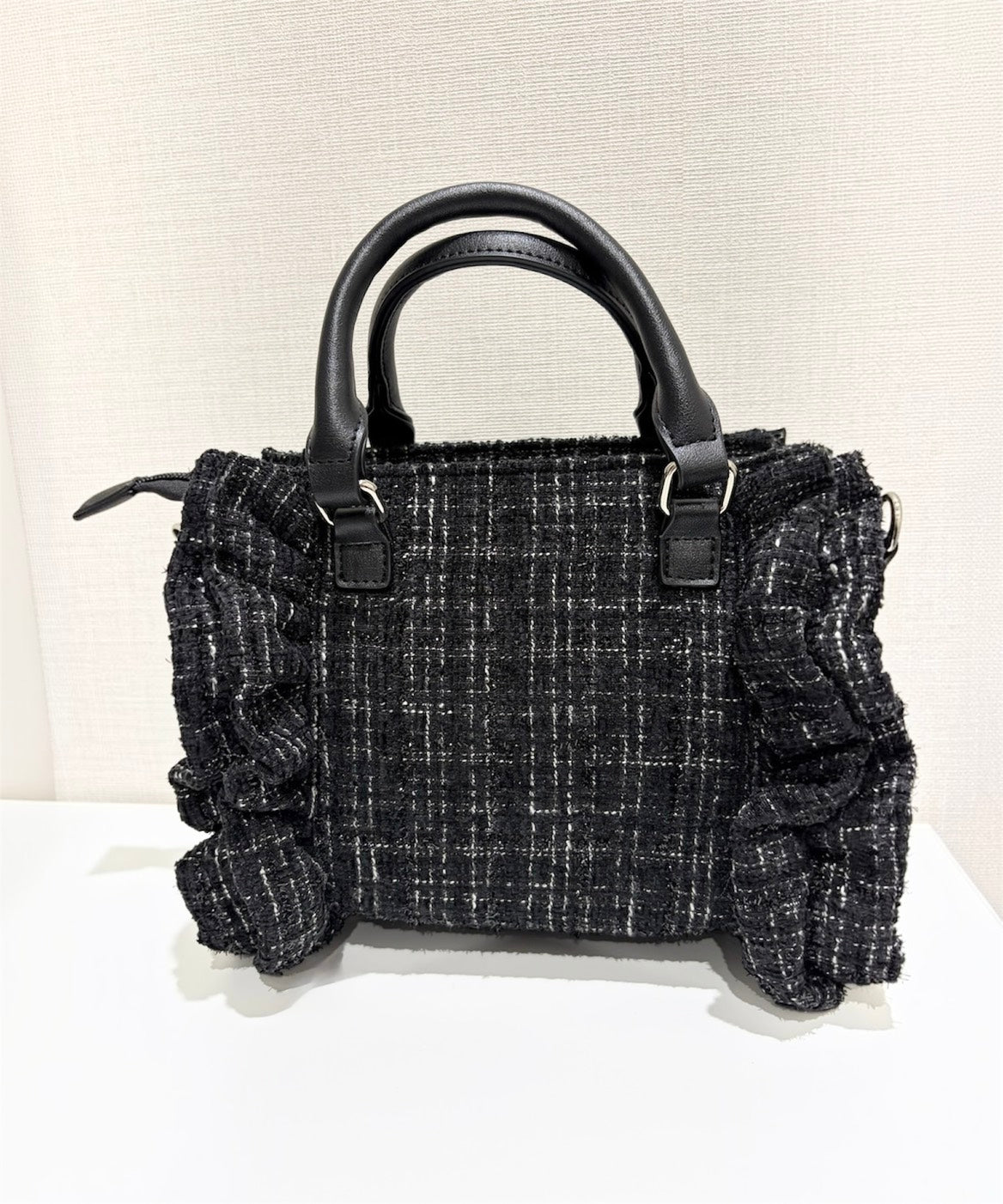 【予約商品】　Ank Rouge キラキラツイードリボンBAG