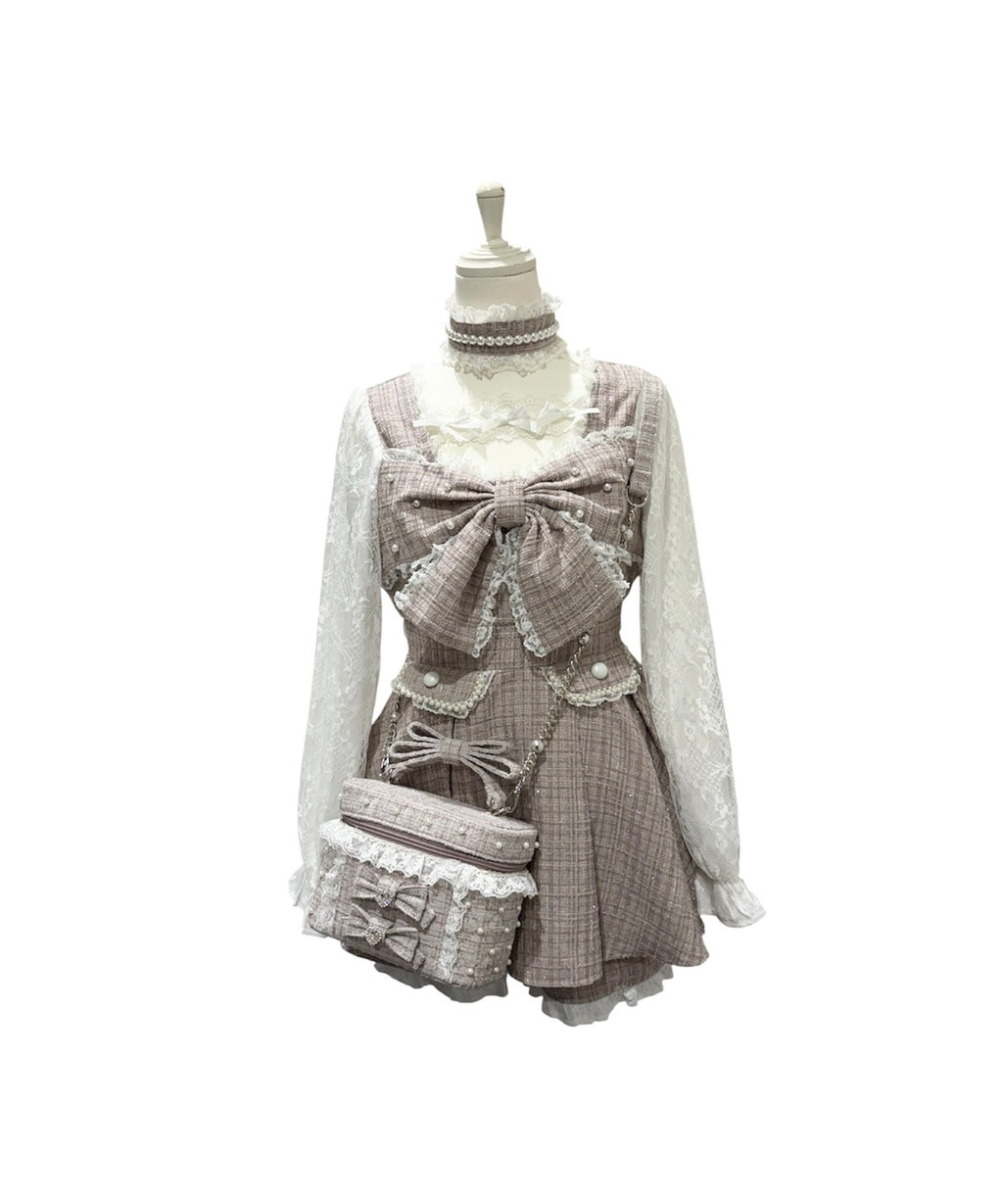 【予約商品】　Ank Rouge　キラキラツイードバニティバック