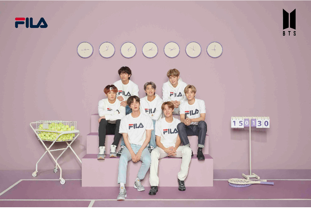 BTS着用モデルFILA Teeシャツ発売